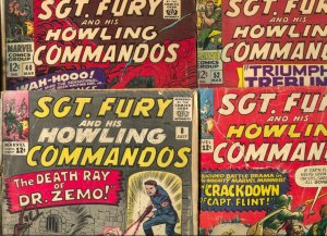 Sgt. Fury and His Howling Commandos Lot #7-Marvel-issues 8,11,40,52,50-Stan L...