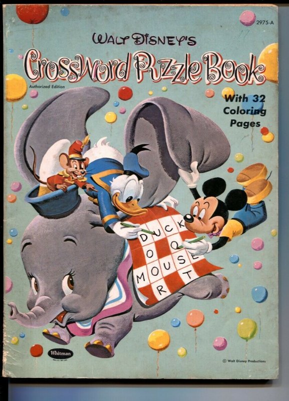 Walt Disney's Crossword Puzzle Book #2975-A-some pages colored-Carl Barks?-G 