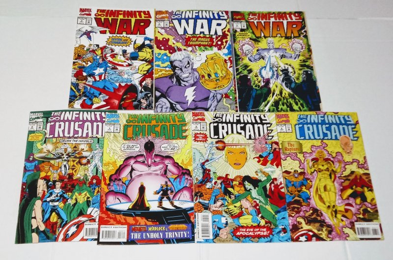 Infinity War & Infinity Crusade Comic Lot of (7) Thanos! Jim Starlin CL#050