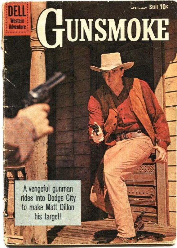 GUNSMOKE #20-JAMES ARNES PHOTO COVER-TV SERIES ISSUE-1960-DELL