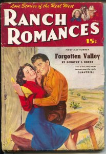 Ranch Romances 4/30/1948-Spicy GGA cover-Quantrill's Raiders-FN