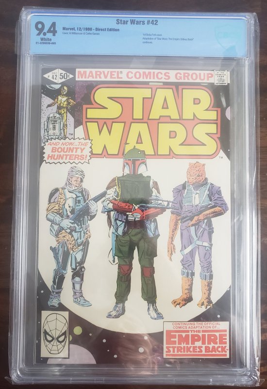 Star Wars 42 CBCS 9.4 1st appearance of Boba Fett