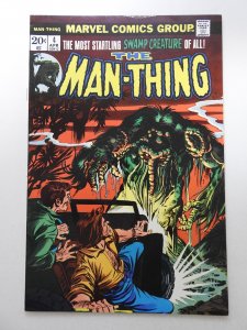 Man-Thing #4 (1974) MVS Intact! W/Foolkiller! Beautiful VF-NM Condition!