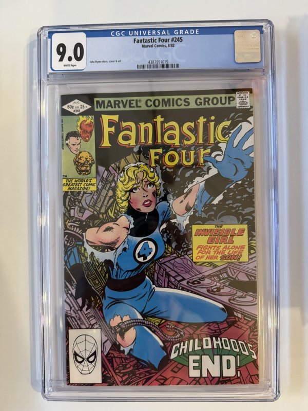 Fantastic Four 245 CGC 9.0 - Marvel  GREAT John Byrne cover 1st Avatar (1982)