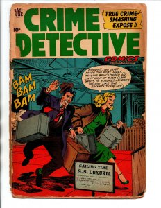 Crime Detective Comics #32 Last Issue - Hillman - 1953 - Poor
