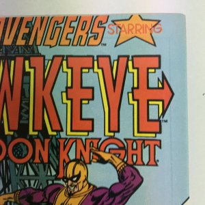 Solo Avengers #3 The Shroud Moon Knight Batroc Hawkeye 1988 Marvel Copper Age
