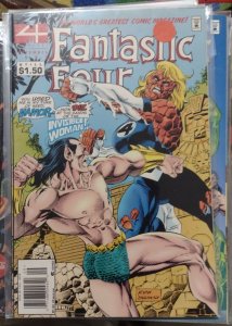 Fantastic Four  # 404 1995  MARVEL  SHAPE OF THINGS TO COME NAMOR NEWSTAND VAR