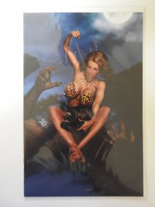 Cavewoman Lycan Run Cover F W/COA