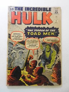 The Incredible Hulk #2 (1962) Apparent FR Condition see desc
