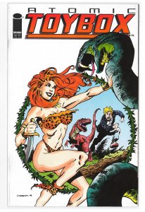 Atomic Toybox (1999) #1 VF, Cavewoman, dinosaur cover