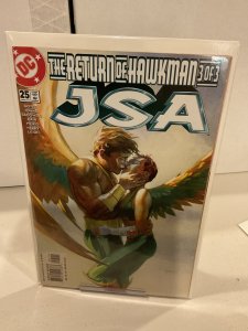 JSA 25  2001 9.0 (our highest grade)  Geoff Johns! Return of Hawkman!