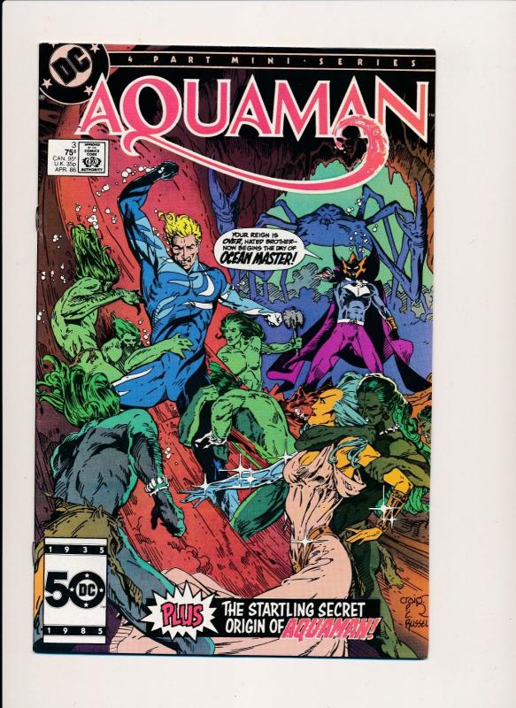 DC Comics AQUAMAN #3, 1986 Mini Series (HX668) ~ F/VF