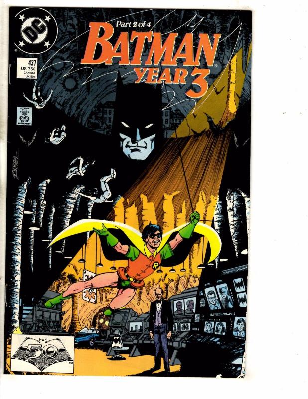 Lot Of 6 Batman DC Comic Books # 433 434 435 436 437 430 Joker Gotham Robin CR11