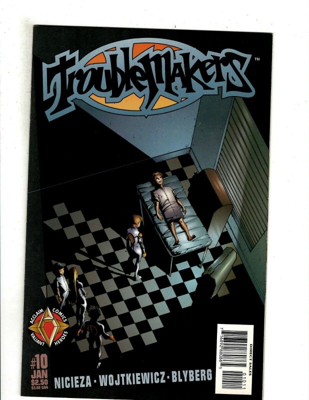 12 Troublemakers Acclaim Comics # 1 2 3 4 5 6 7 8 9 10 11 12 Superhero RB15