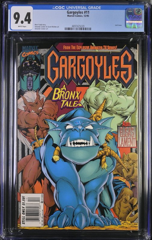 Gargoyles #11 (1995) CG C 9.4 NM FINAL ISSUE, NEWSSTAND EDITION