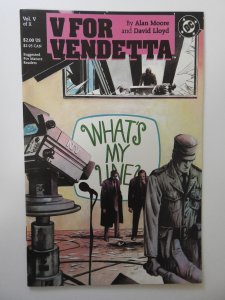 V for Vendetta #5 (1989) VF+ Condition!