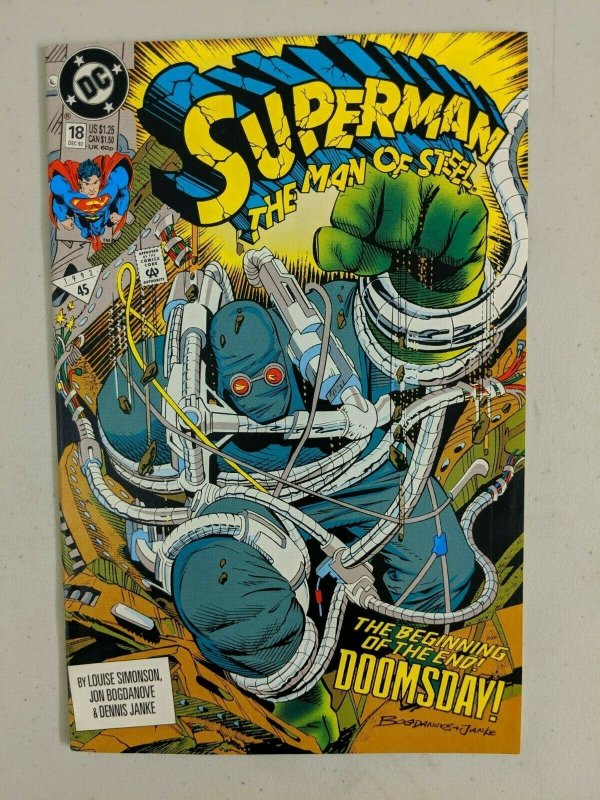 Superman The Man of Steel #18 - DC 1992 Direct - 1st full Doomsday - 8.0 