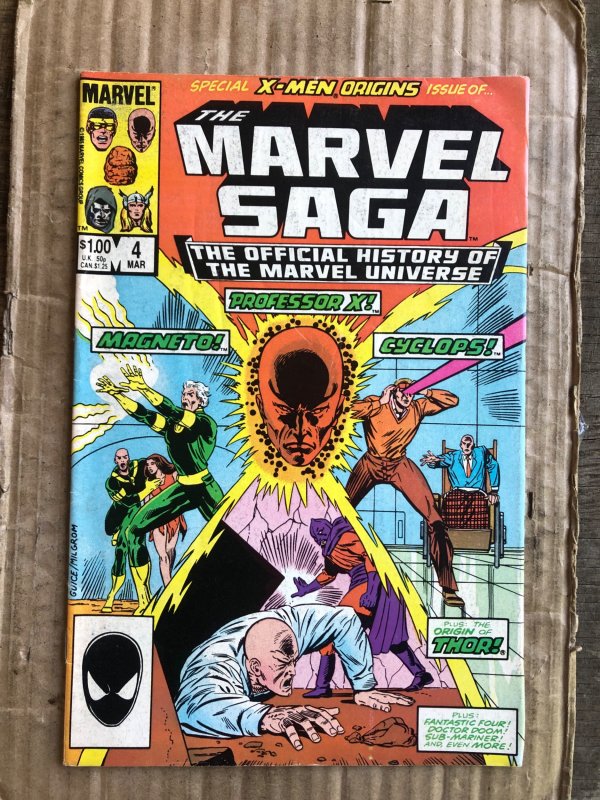 The Marvel Saga The Official History of the Marvel Universe #4 (1986)