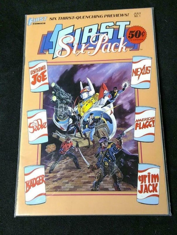 FIRST SIX PACK #1, NM, Badger, Nexus, First, 1987, more in store