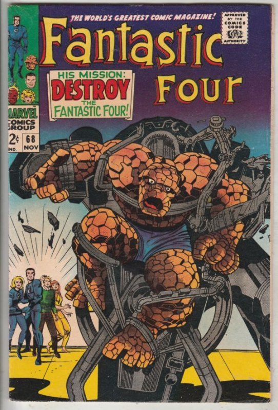 Fantastic Four #68 (Nov-67) VF/NM High-Grade Fantastic Four, Mr. Fantastic (R...