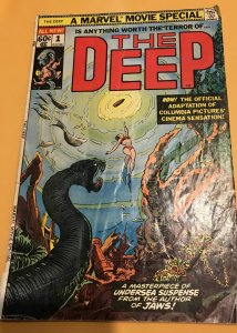 THE DEEP #1 Movie Adaptation : Marvel 1977 Gd; Carmine Infantino art