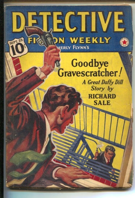 Detective Fiction Weekly 9/23/1939-Hero pulp-Daffy Dill by Richard Sale-Crime...