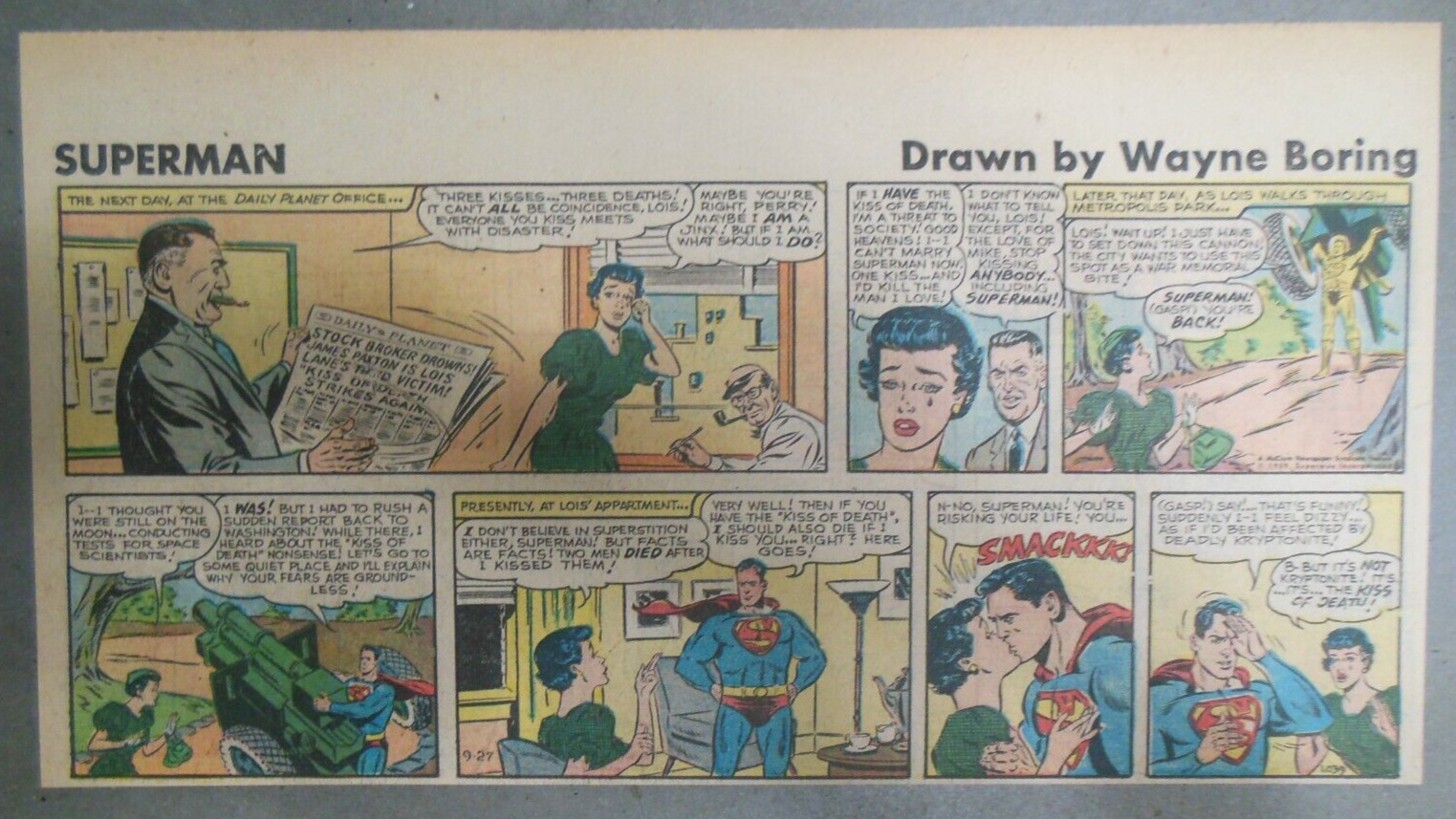 Superman Sunday Page #1039 by Wayne Boring from 9/27/1959 Third