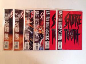 Sabre Tooth 1-4 Complete Near Mint Lot Set Run