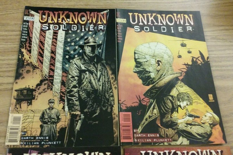 Unknown Soldier #1 2 3 4 DC Vertigo Garth Ennis Comic Book Set 1-4 Complete WAR