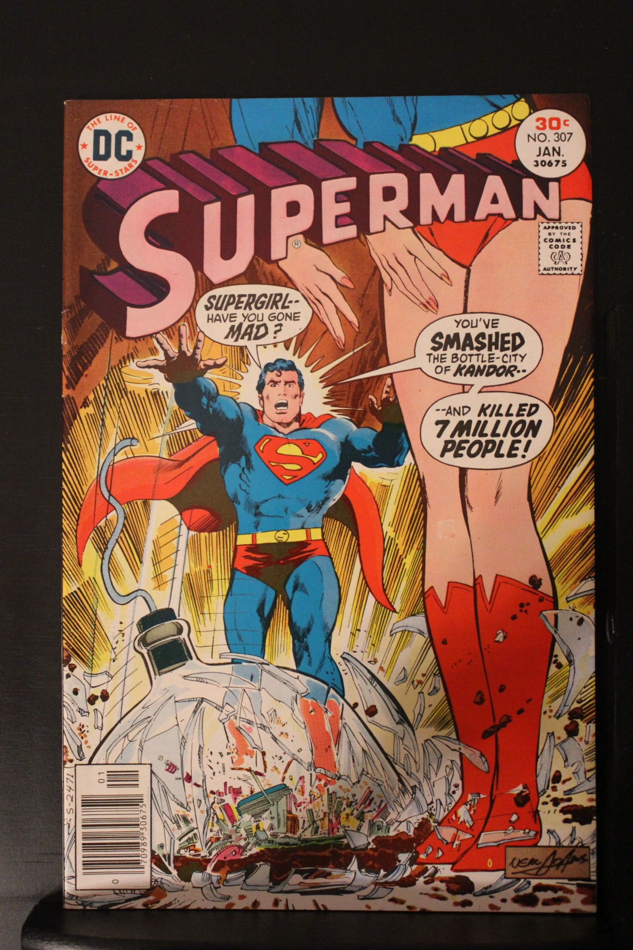 Superman #307 (1977) High-Grade NM- crashed bottle city of Kandor by ...