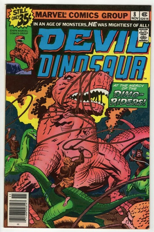 Devil Dinosaur #8 ORIGINAL Vintage 1978 Marvel Comics Jack Kirby 
