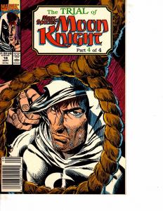 Lot Of 2 Marvel Comic Books Trail of Moon Knight #3 4   BH52