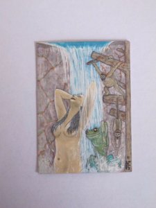 Island Dreams sketch card by Jonty Gates