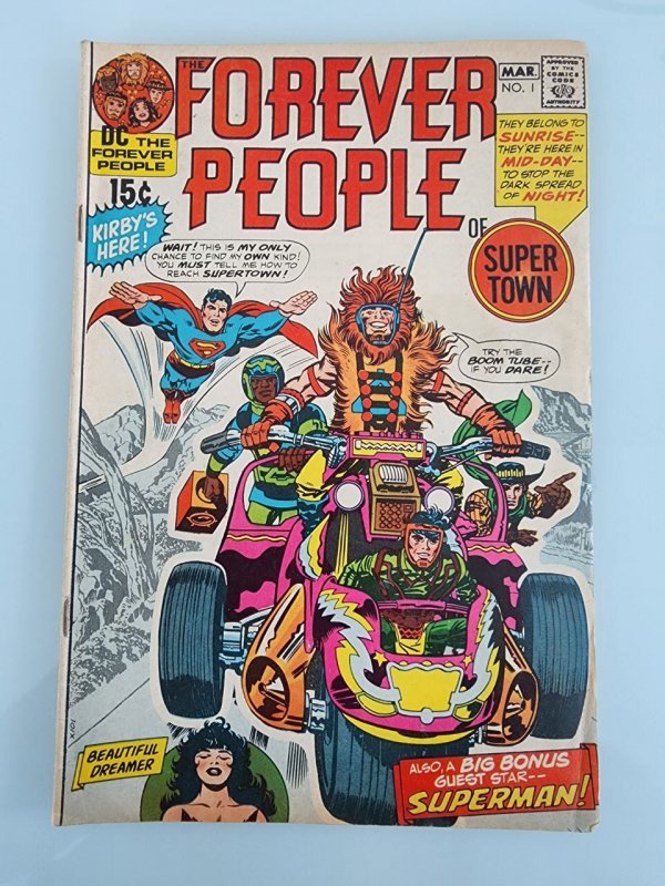 Forever People #1 DC Comics 1971 FN/VF  1st full appearance of Darkseid