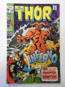 Thor #176 (1970) VG+ Condition! ink fc and 1st page