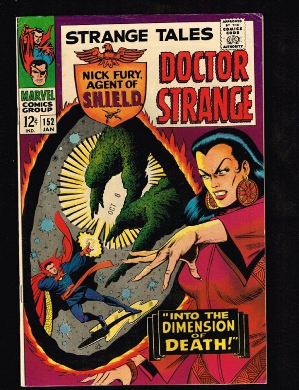 Strange Tales #152 - Doctor Strange & S.H.I.E.L.D. 1967 (VF-) WH 