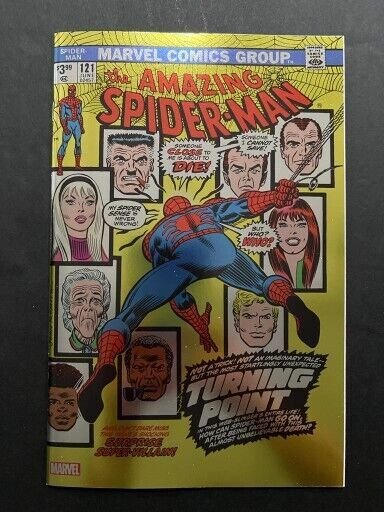 AMAZING SPIDER-MAN #121 MARVEL (2023) Foil Facsimile Edition Unknown Comics NM