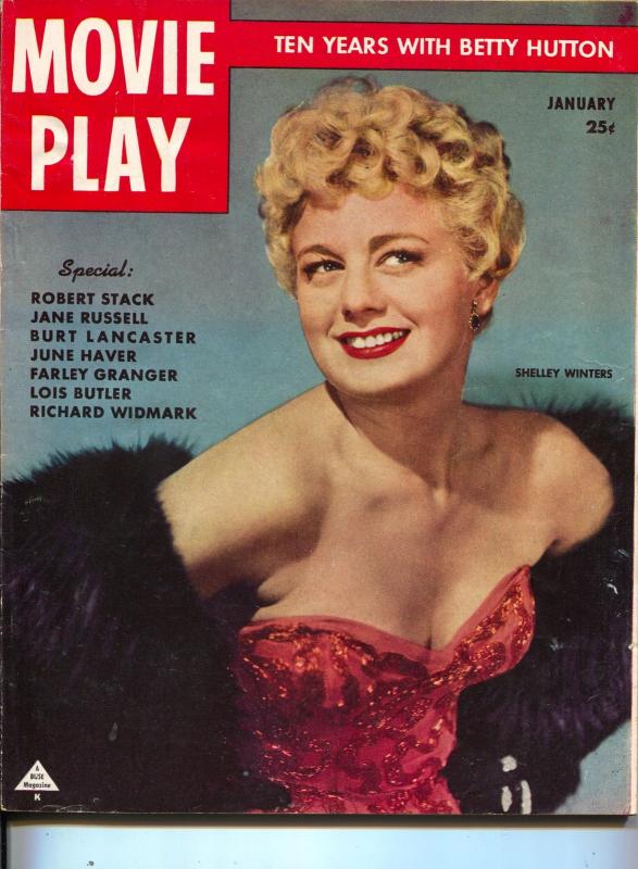 Movie Play-Shelley Winters-Roy Rogers-Bette Davis-Betty Hutton-Jan-1951