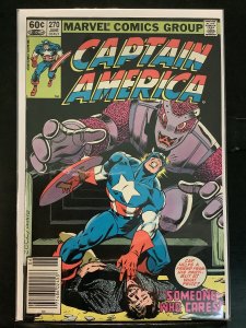 Captain America #270 Newsstand Edition (1982)