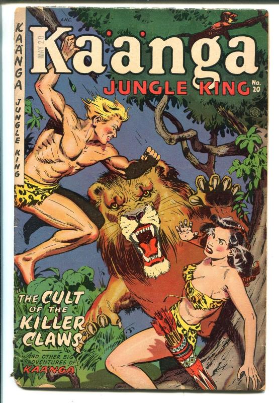 Kaanga #20 1954-Fiction House-final issue-Sheena-Maurice Whitman-Spicy-G/VG