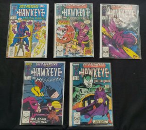 SOLO AVENGERS 5PC (VF) HAWKEYE, CAPTAIN MARVEL, BLACK WIDOW, SCARLET WITCH 1988