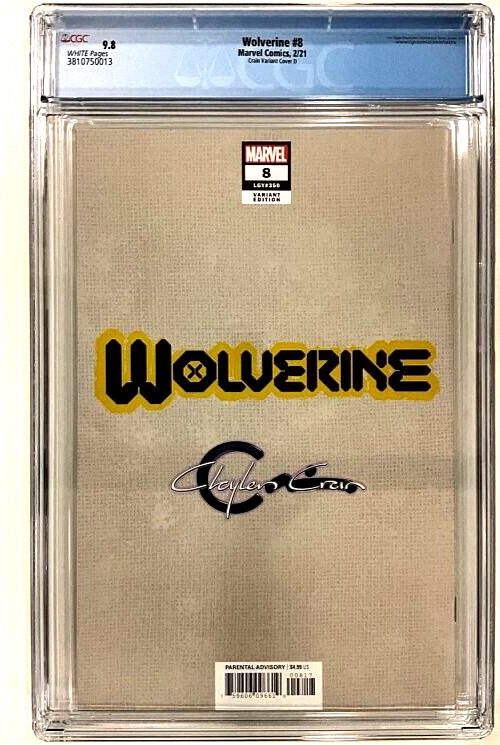 Marvel~Wolverine #8~Clayton Crain-Limited Canadian Flag Virgin