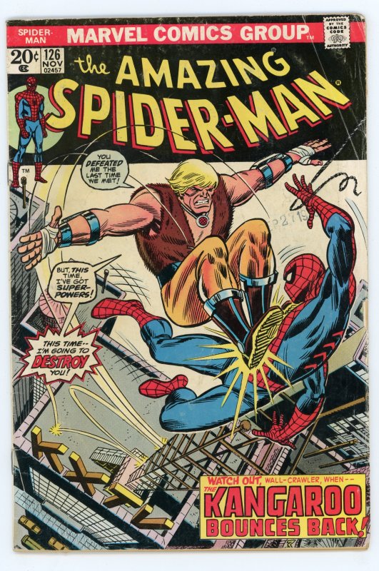 Amazing Spider-Man #126 Gerry Conway Kangaroo FN-