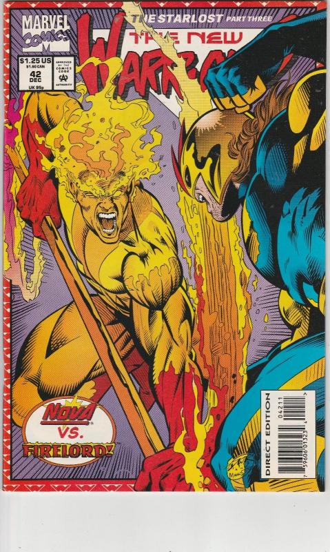 4 The New Warriors Marvel Comic Books # 40 41 42 Annual # 1 Nova Mignola EP1