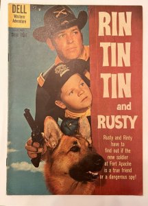 Rin Tin Tin & Rusty # 34 VG/FN Dell Comic Book Photo Cover 1 MS3