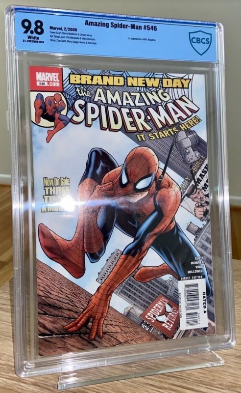 Amazing Spider-Man #546 - Key & 1st Appearance Mr. Negative! CBCS 9.8 - New Slab