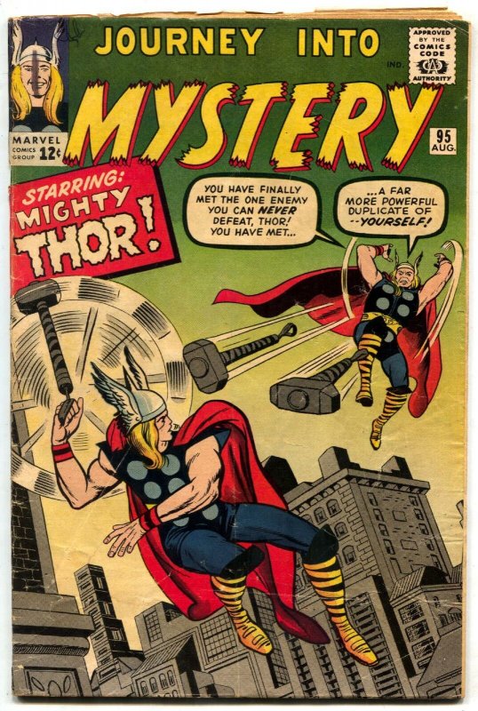 Journey Into Mystery #95 comic book 1963-THOR-JACK KIRBY Silver Age VG