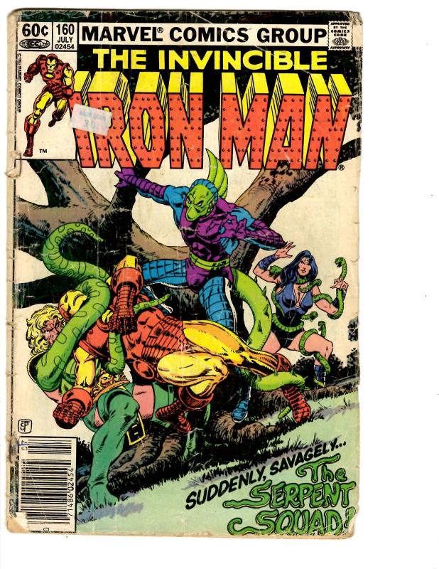 5 The Invincible Iron Man Marvel Comics # 156 157 158 159 160 Avengers BH19