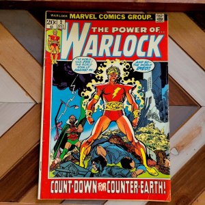 WARLOCK #2 VG (Marvel 1972) Count-Down for Counter-Earth artwork by Gil Kane