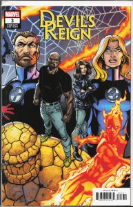 Devil's Reign #3 Bagley Cover (2022) Purple Children